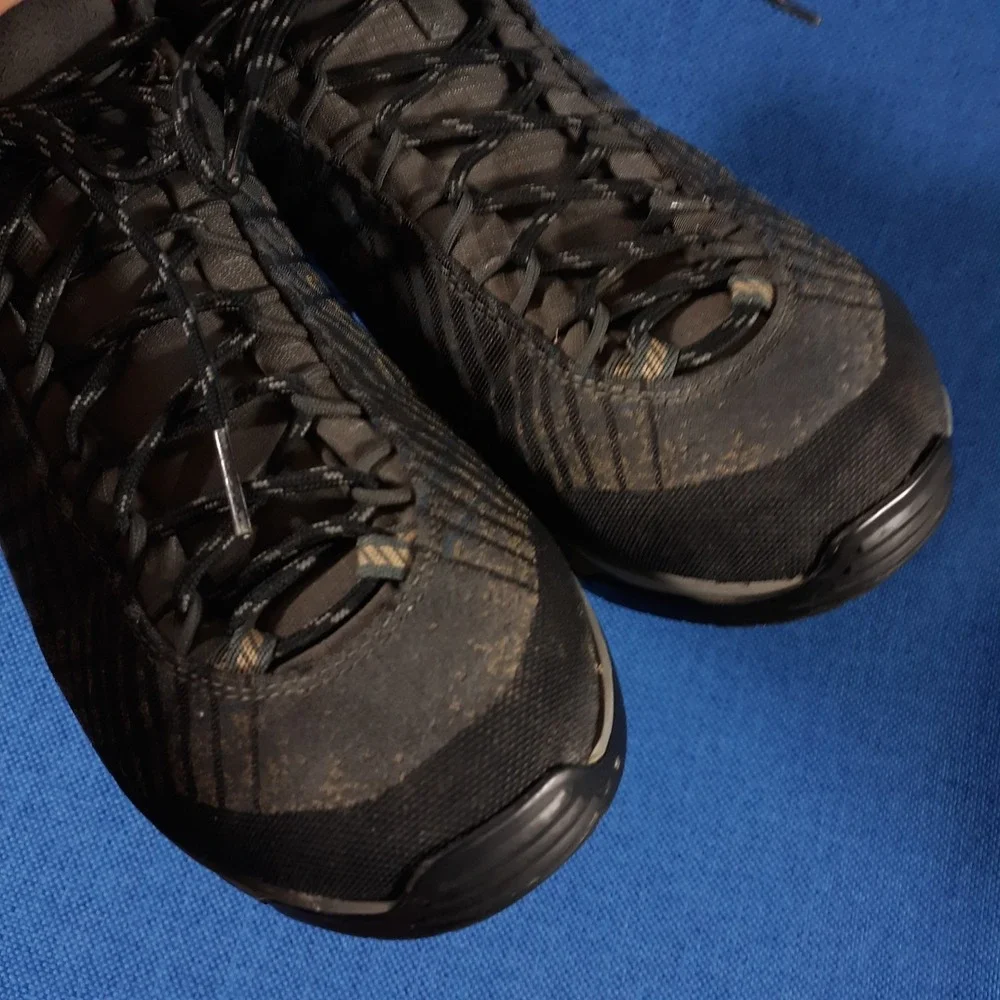 LOWA Carezza GTX LO Anthracite/Bronze Light Trail Hiking Shoes Mens US 11.5